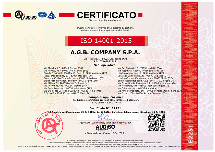 Certificato di Gestione Ambientale